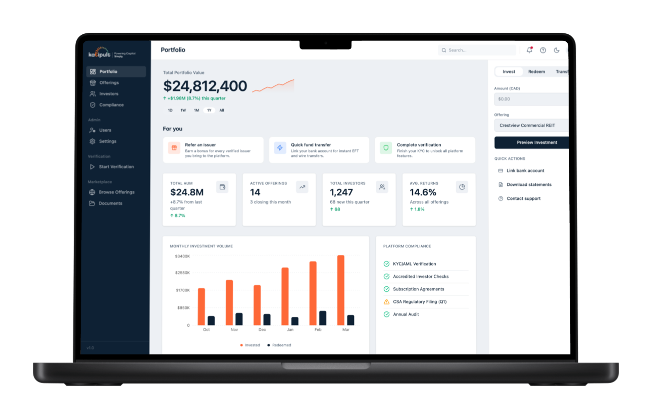 Compliance UX laptop mockup