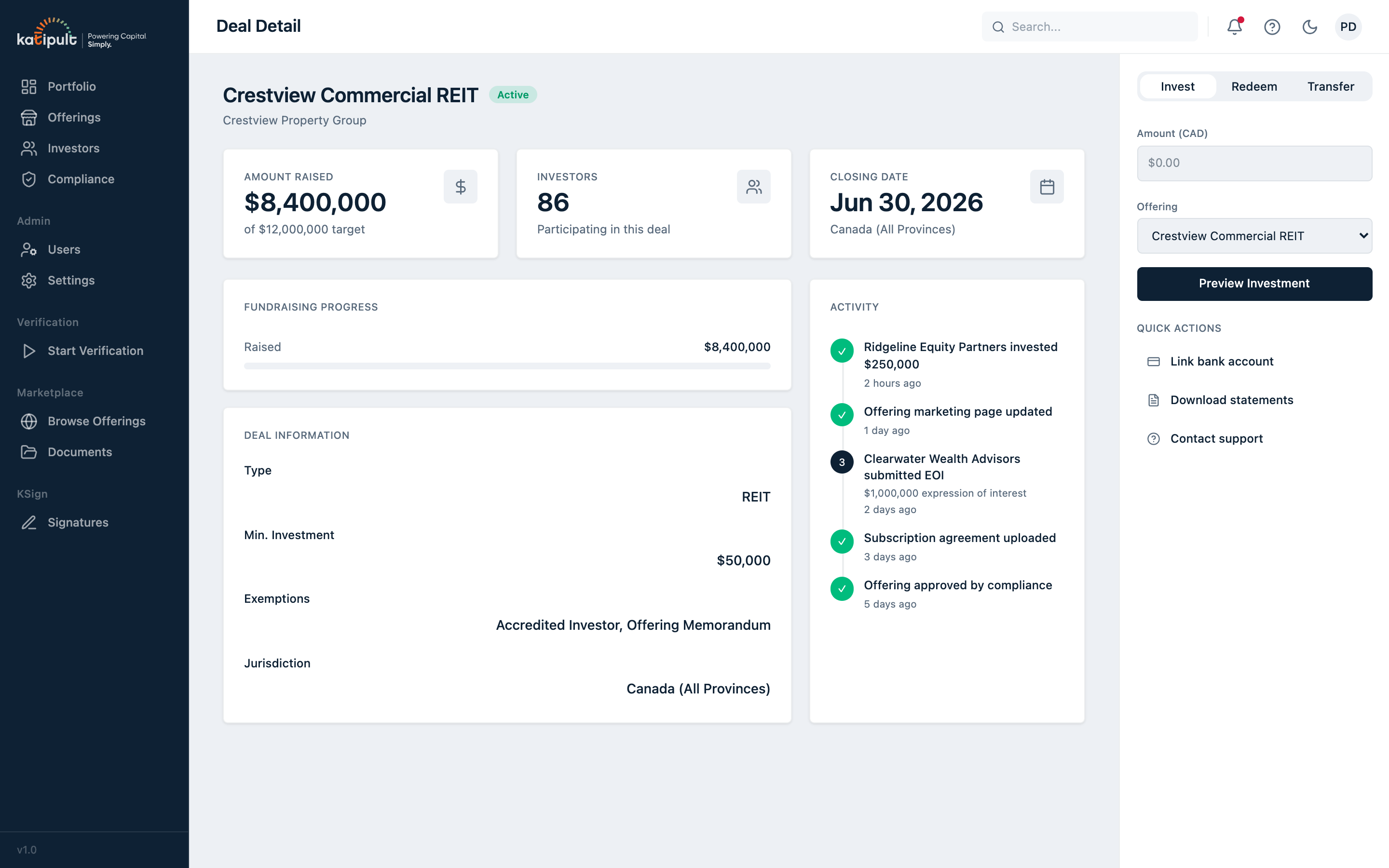 KYC Personal Information