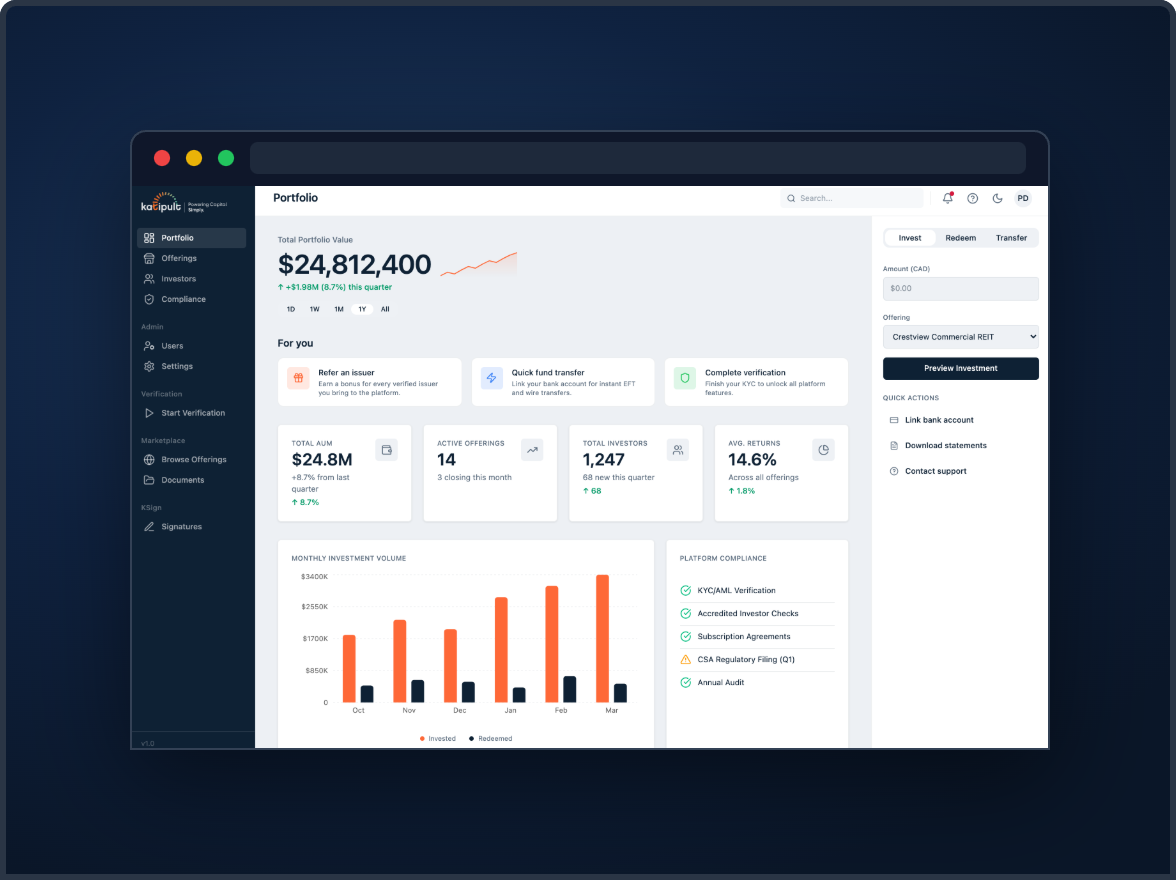 Katipult DealFlow — portfolio dashboard