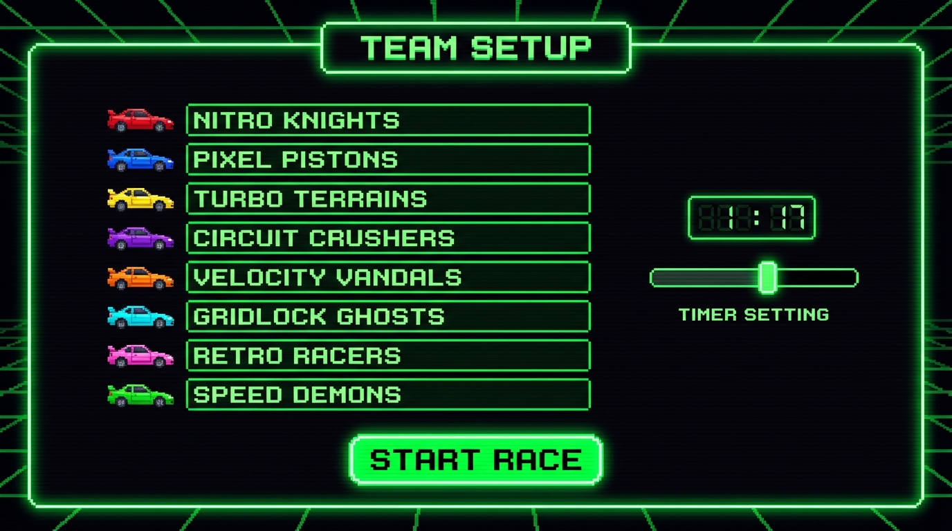 MyPick.io setup screen with terrain and weather selection